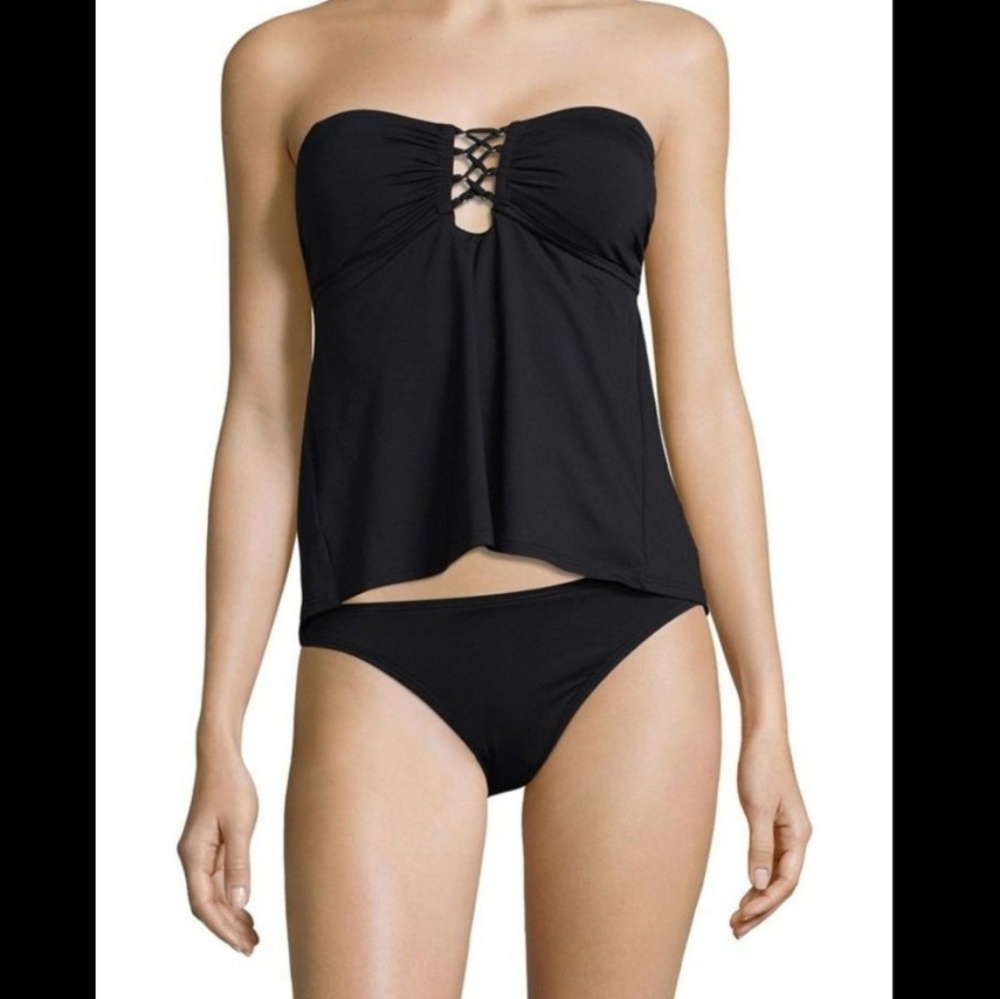 NWOT Michael Kors Black Tankini Two-Piece